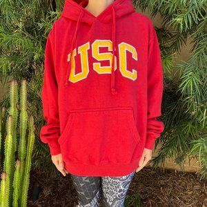 USC Trojans Red long sleeve pullover Hoodie Size L